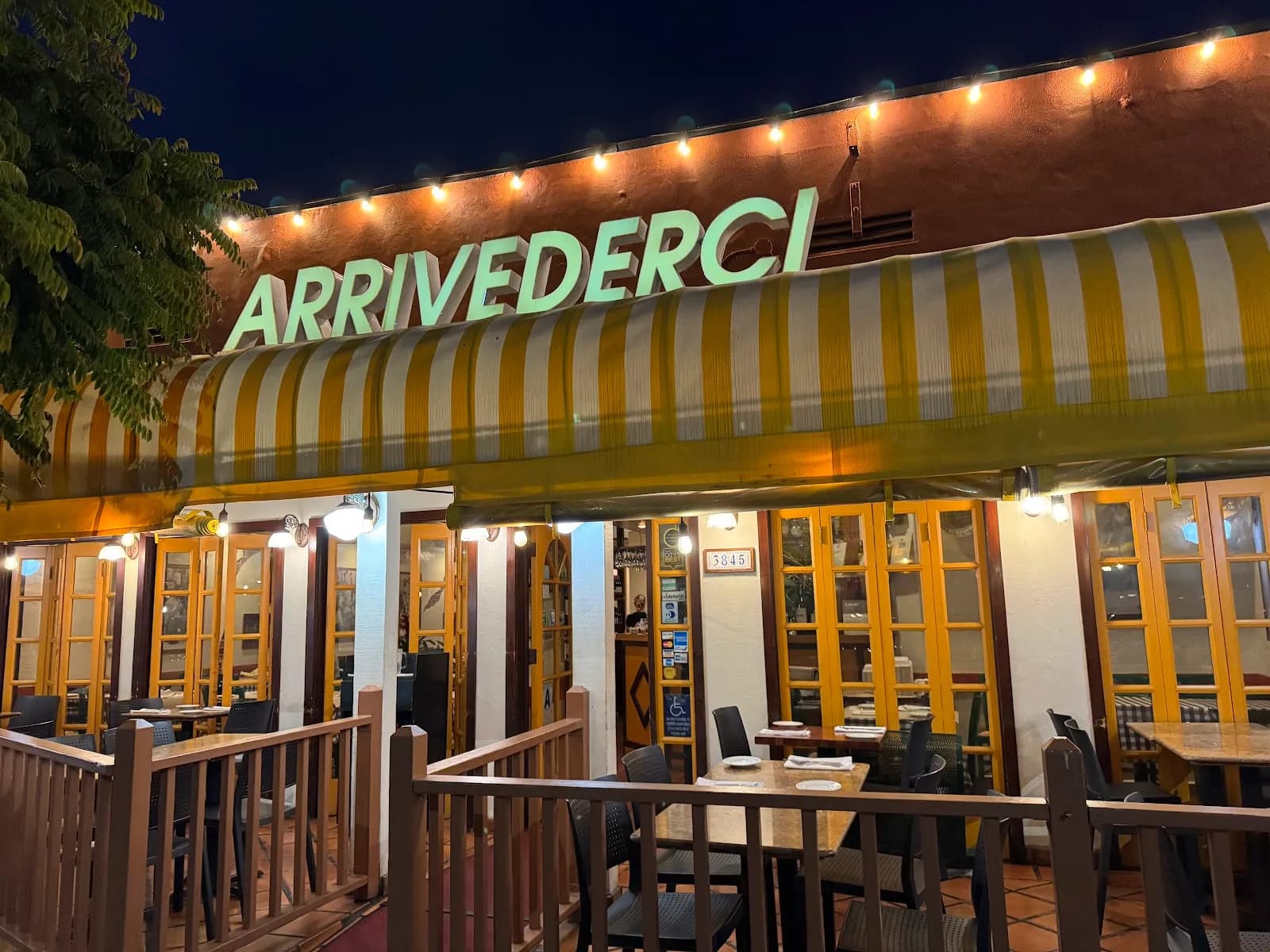 Arrivederci Ristorante, Restaurants in Hillcrest