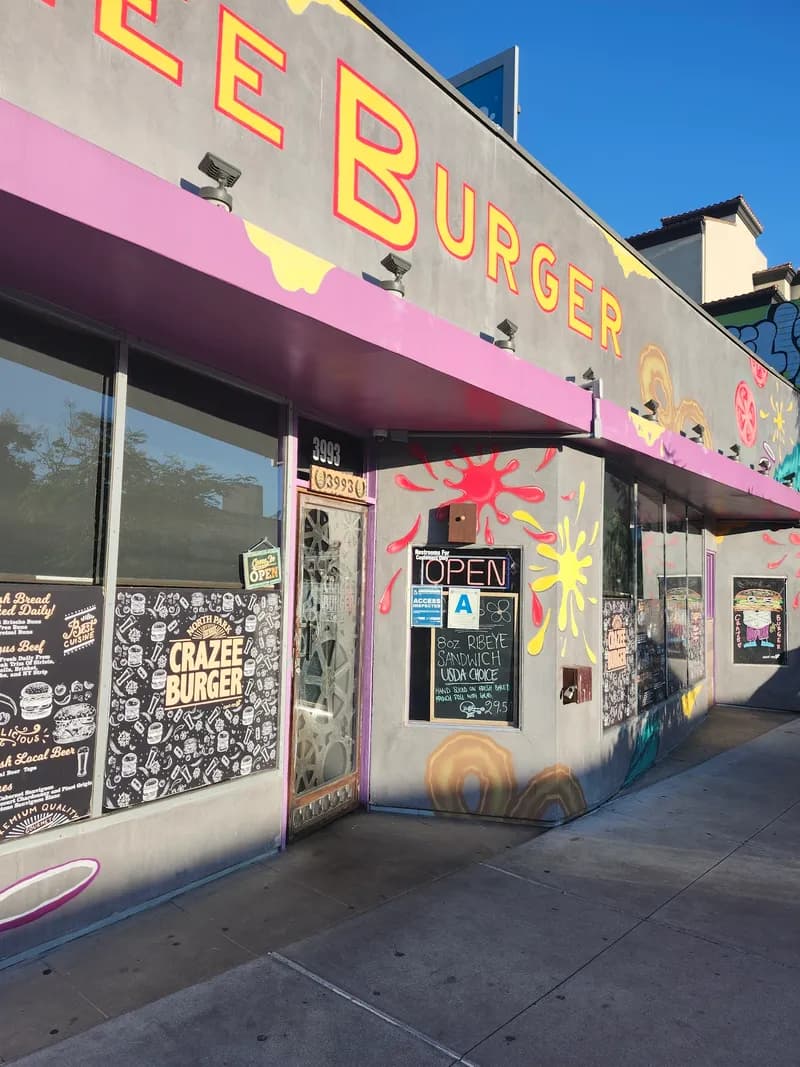 Crazee Burger, Restaurants in North Park